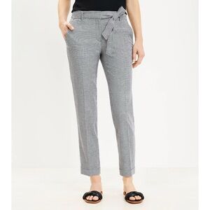 LOFT Herringbone The Devin Slim Ankle Pants